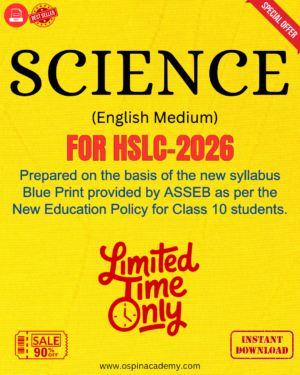 Class 10 Science (English Medium) PDF Solutions 2025-26 | SEBA Assam