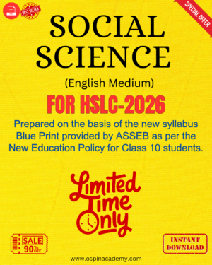 Class 10 Social Science (English Medium) PDF Solutions 2025-26 | SEBA Assam