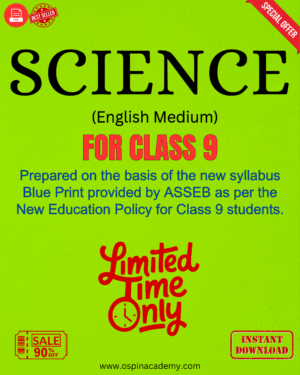 Class 9 Science (English Medium) PDF Solutions 2025-26 | SEBA Assam