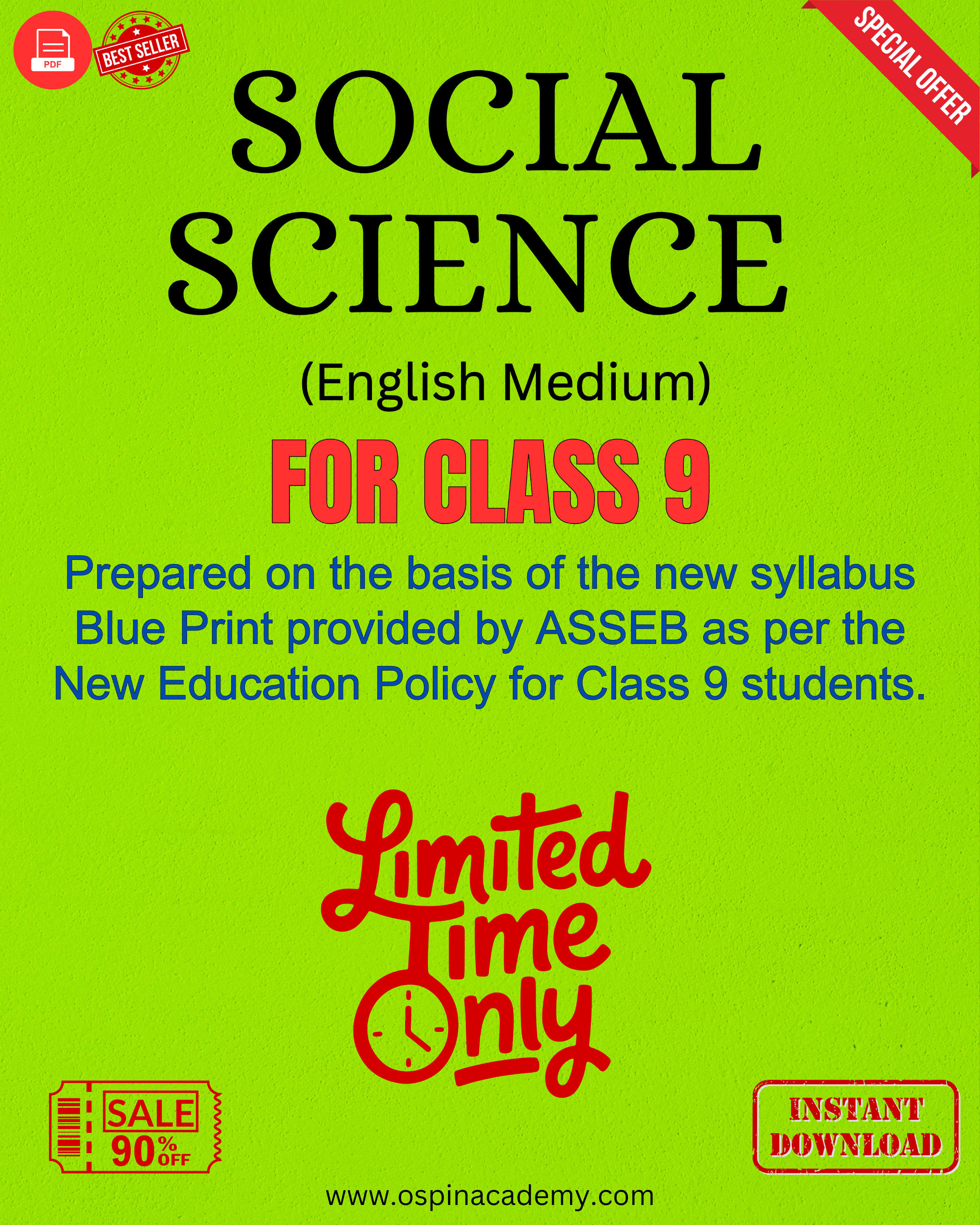 Class 9 Social Science (English Medium) PDF Solutions 2025-26 | SEBA Assam