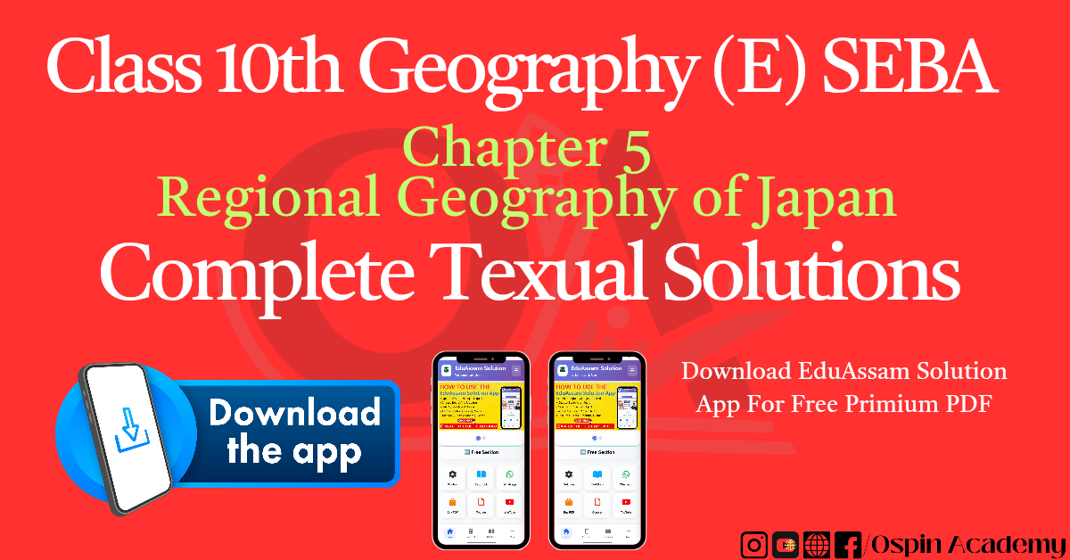 Class 10 Geography Chapter 5 Japan Solutions,