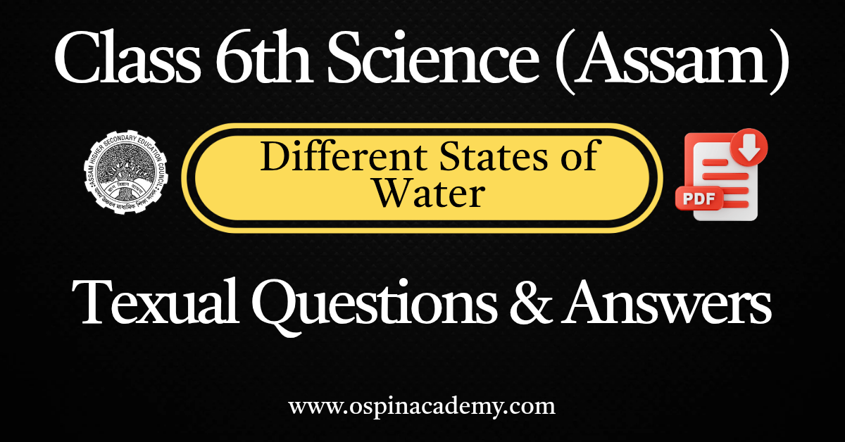 Chapter 11 – Different States of Water Complete