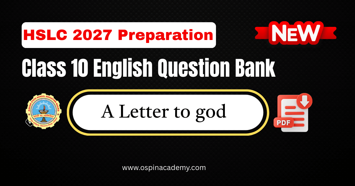 class 10 english a letter to god