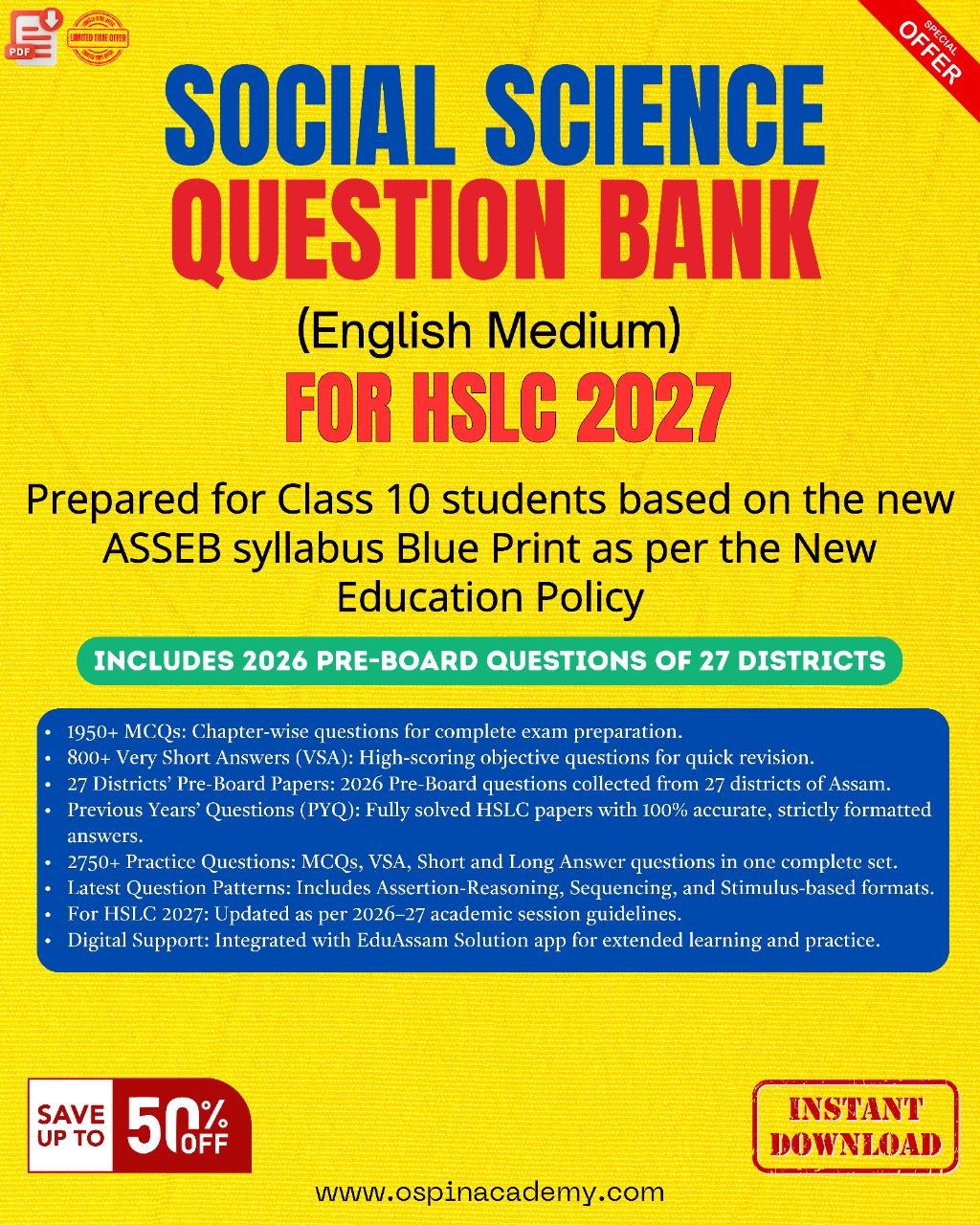 class 10 social scine question bank